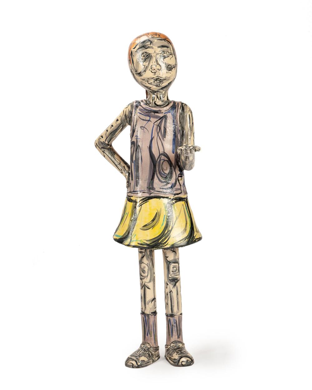 A CONTEMPORARY LIFE-SIZE GLAZED