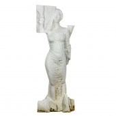 A CONTEMPORARY MARBLE SCULPTUR