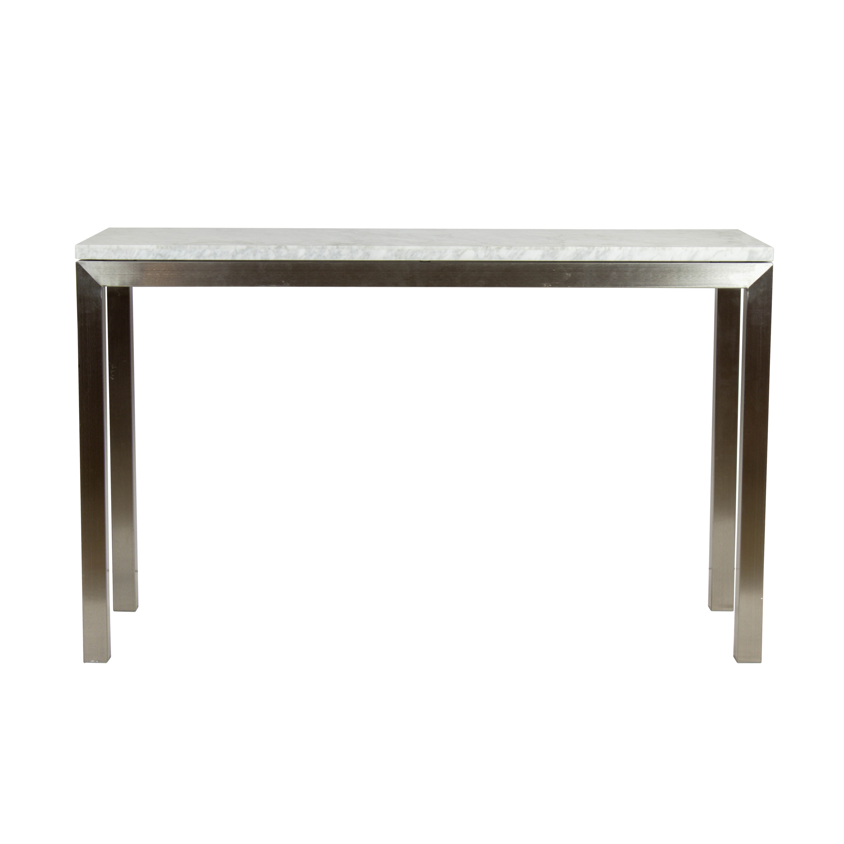 A CONTEMPORARY MARBLE TOP CONSOLE
