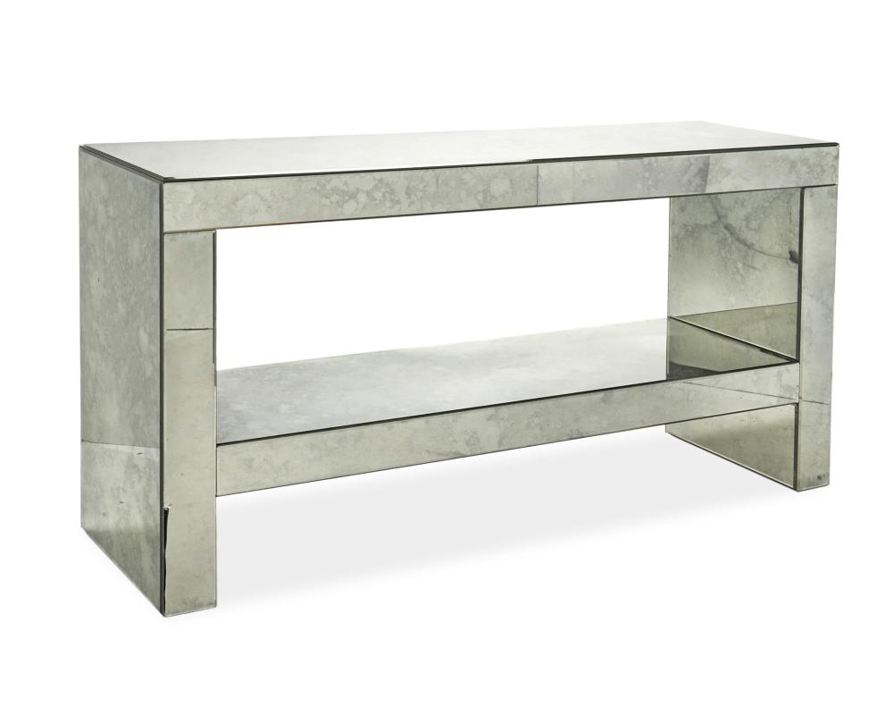 A CONTEMPORARY MIRRORED GLASS