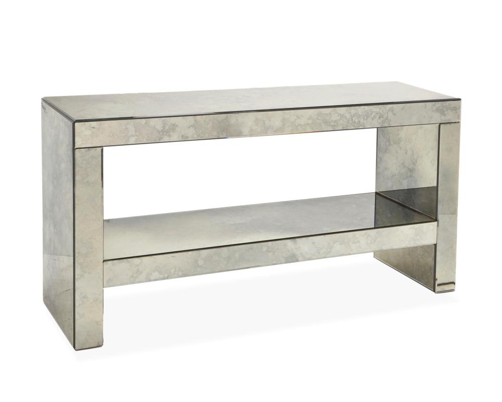 A CONTEMPORARY MIRRORED GLASS