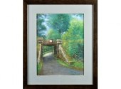 A contemporary pastel, titled