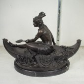 A CONTEMPORARY PATINATED BRONZ