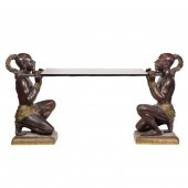 A CONTEMPORARY PATINATED BRONZ
