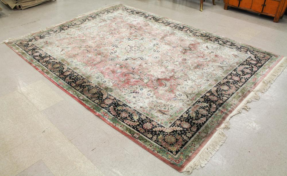 A CONTEMPORARY PERSIAN SILK QUM