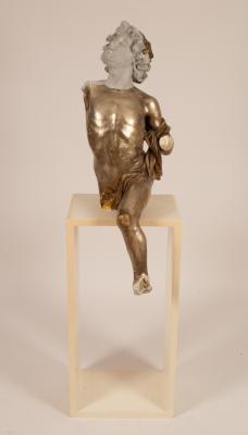 A contemporary plaster sculpture of