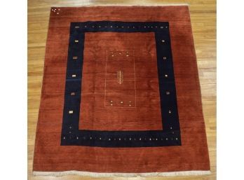 A contemporary room size Gebbeh rug