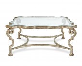 A CONTEMPORARY SILVERED METAL