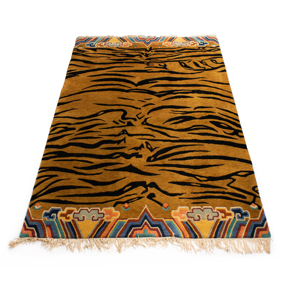 A CONTEMPORARY TIBETAN WOOL "TIGER"