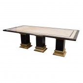 A CONTEMPORARY TRIPLE PEDESTAL
