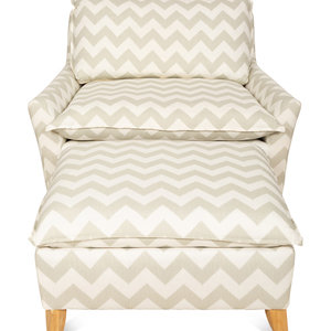 A Contemporary Upholstered Armchair