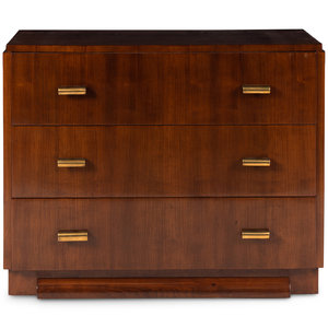 A Contemporary Walnut Chest of