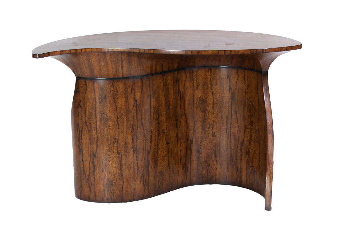 A CONTEMPORARY ZEBRAWOOD VENEERED