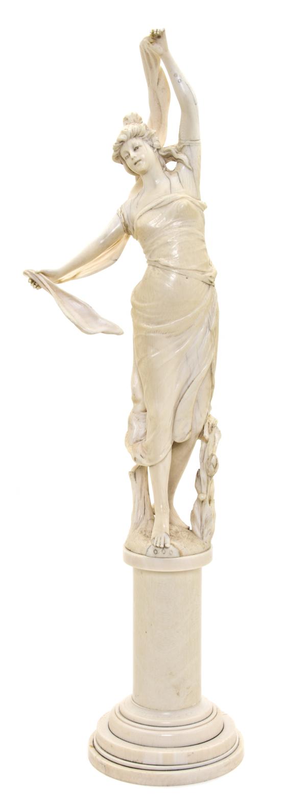 A Continental Art Nouveau Carved