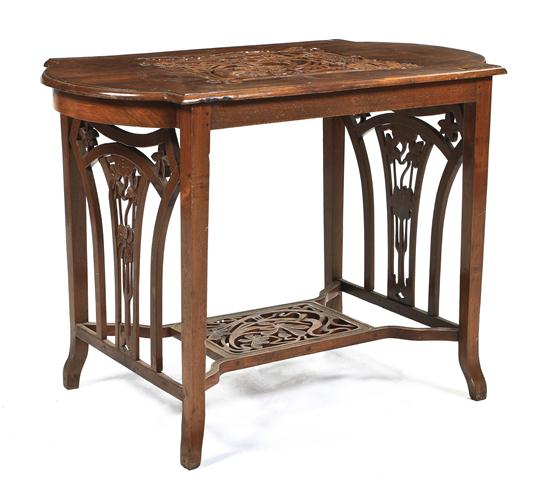 A Continental Art Nouveau Carved