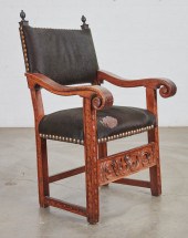 A CONTINENTAL BAROQUE WALNUT A