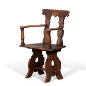 A CONTINENTAL BAROQUE WALNUT A