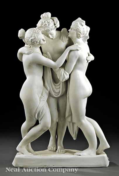 A Continental Bisque Porcelain