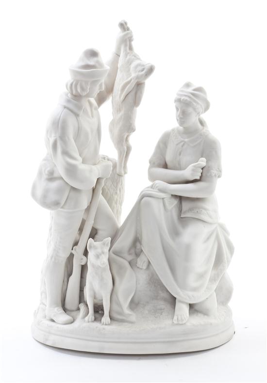 A Continental Bisque Porcelain