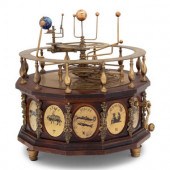 A Continental Brass and Enamel