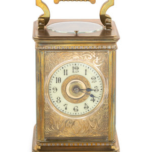 A Continental Brass Carriage