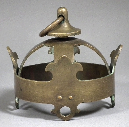 A Continental brass crown pattern