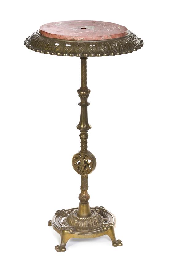 *A Continental Brass Pedestal