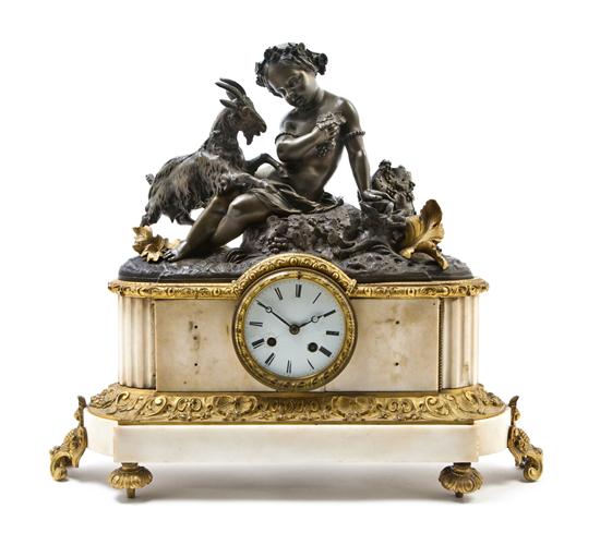 *A Continental Bronze and Marble