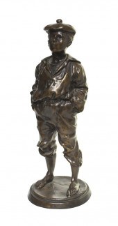* A Continental Bronze Figural