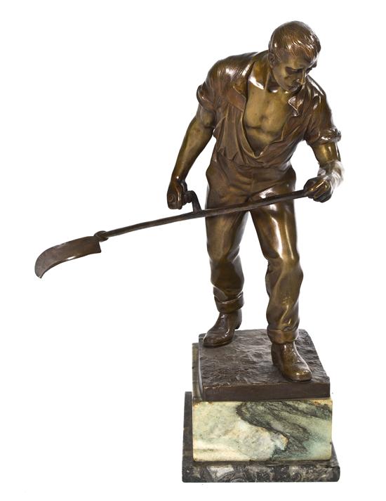 A Continental Bronze Figure E. Beck