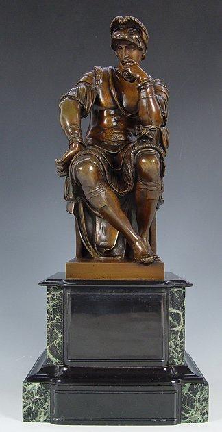 A CONTINENTAL BRONZE FIGURE OF