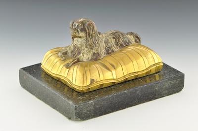 A Continental Bronze Miniature King