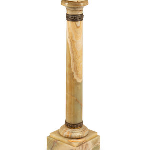 A Continental Bronze Mounted Onyx