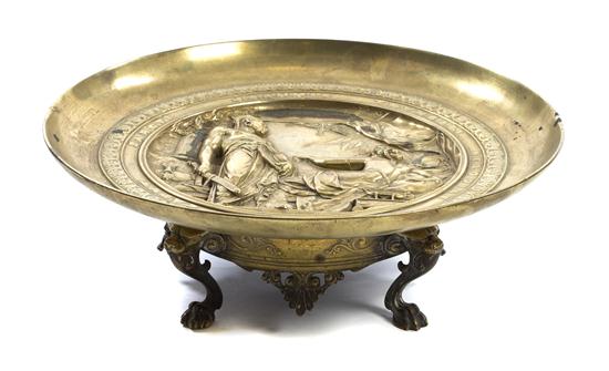A Continental Bronze Tazza of