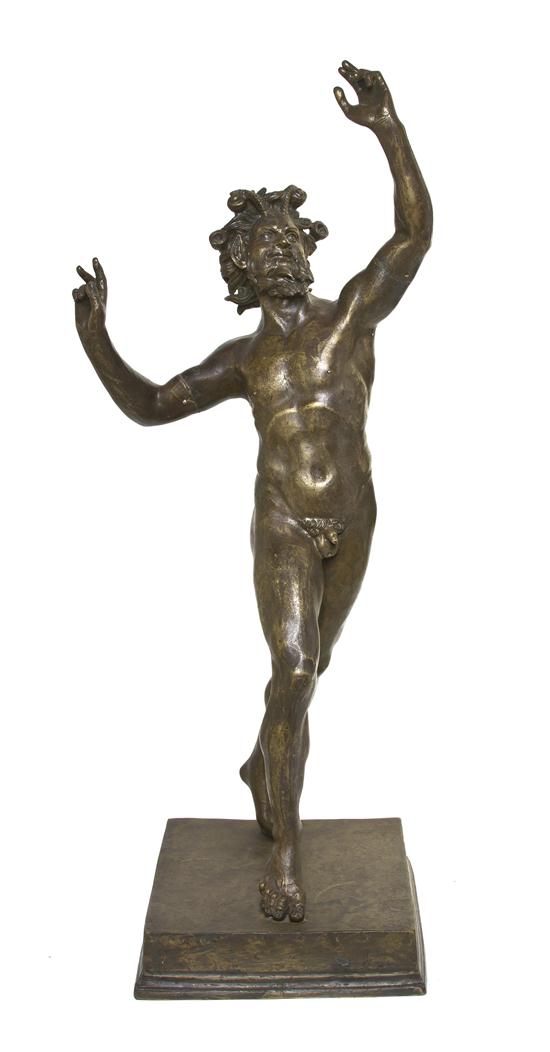 A Continental Bronzed Figure