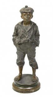 A Continental Bronzed Metal Fi
