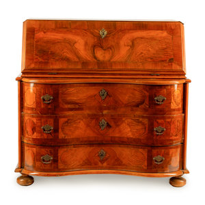 A Continental Burl Walnut