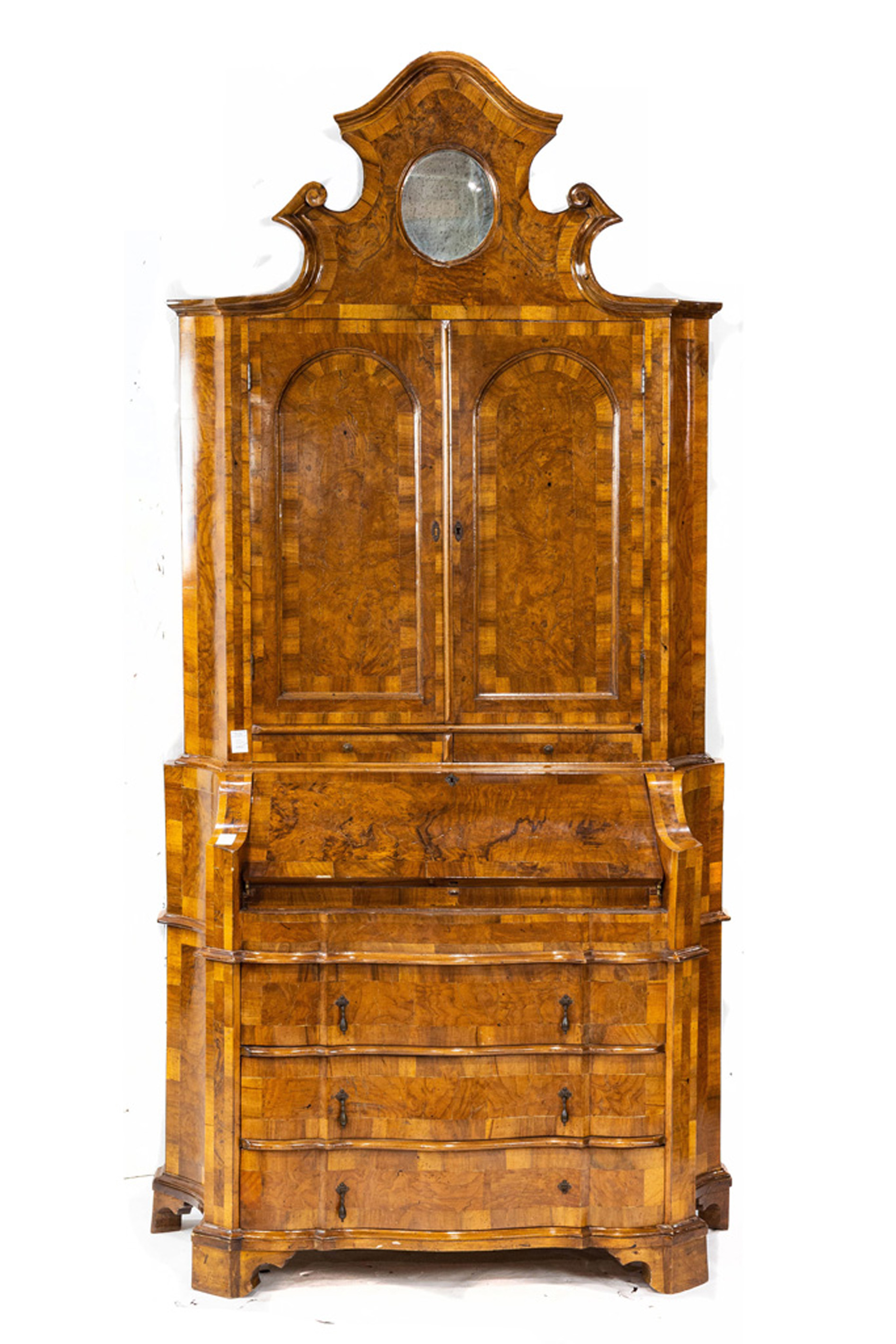 A CONTINENTAL BURLWOOD INLAID