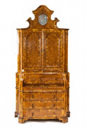 A CONTINENTAL BURLWOOD INLAID