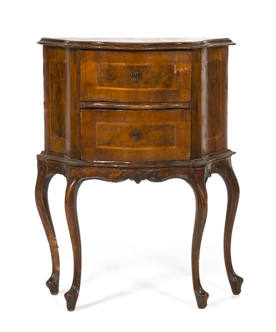 A Continental Burlwood Side Chest