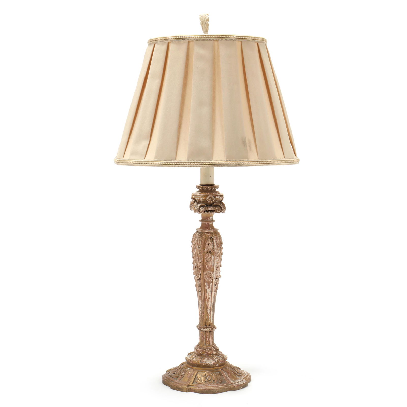 A CONTINENTAL CARVED AND GILT