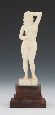 A Continental Carved Ivory Figure