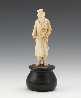 A Continental Carved Ivory Figure