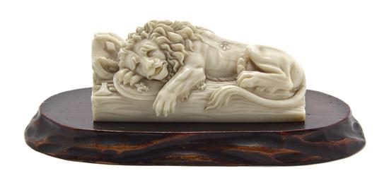 A Continental Carved Ivory Figure