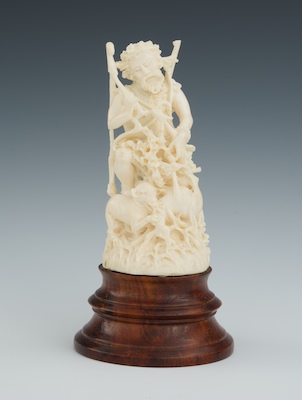 A Continental Carved Ivory