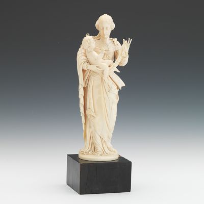 A Continental Carved Ivory