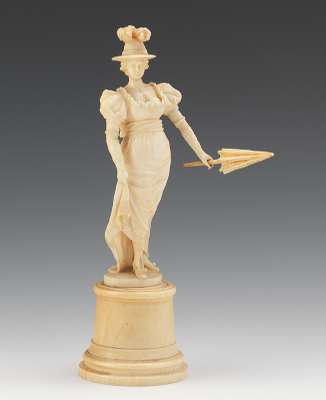 A Continental Carved Ivory