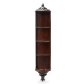 A CONTINENTAL CARVED MAHOGANY