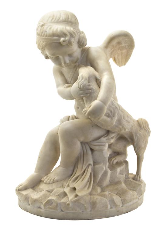A Continental Carved Marble