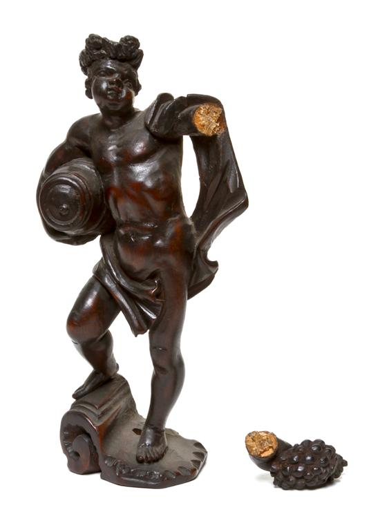 A Continental Carved Wood Bacchic
